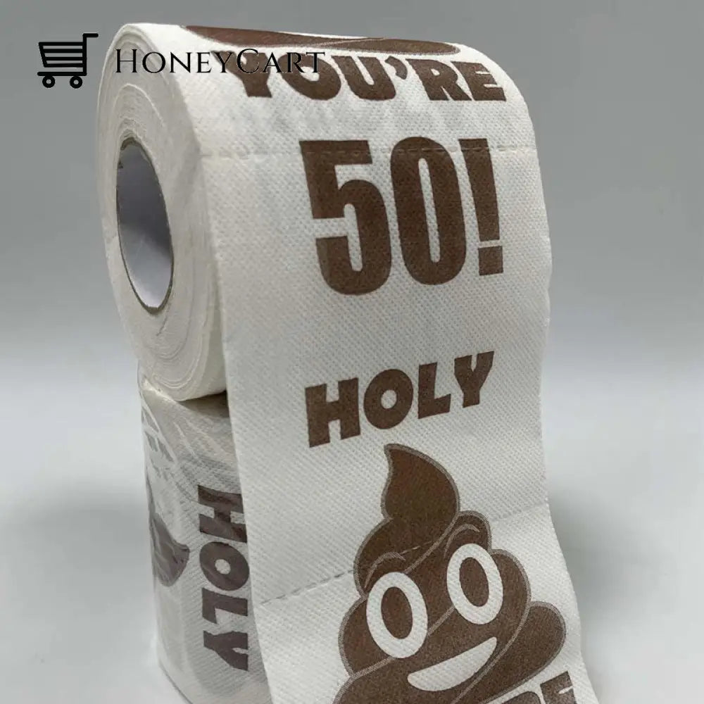 Poop Happy Birthday Printed Roll Paper