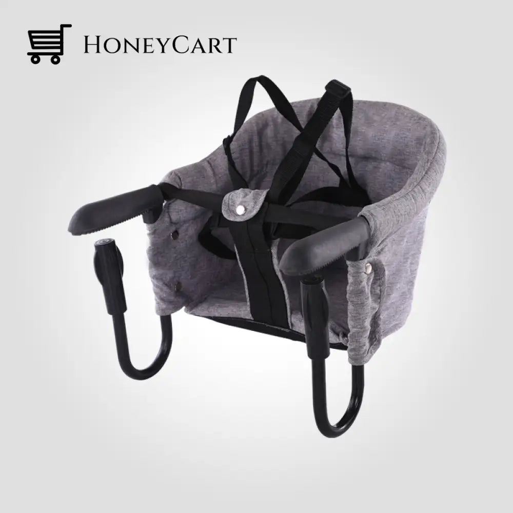 Portable Baby High Chair Grey