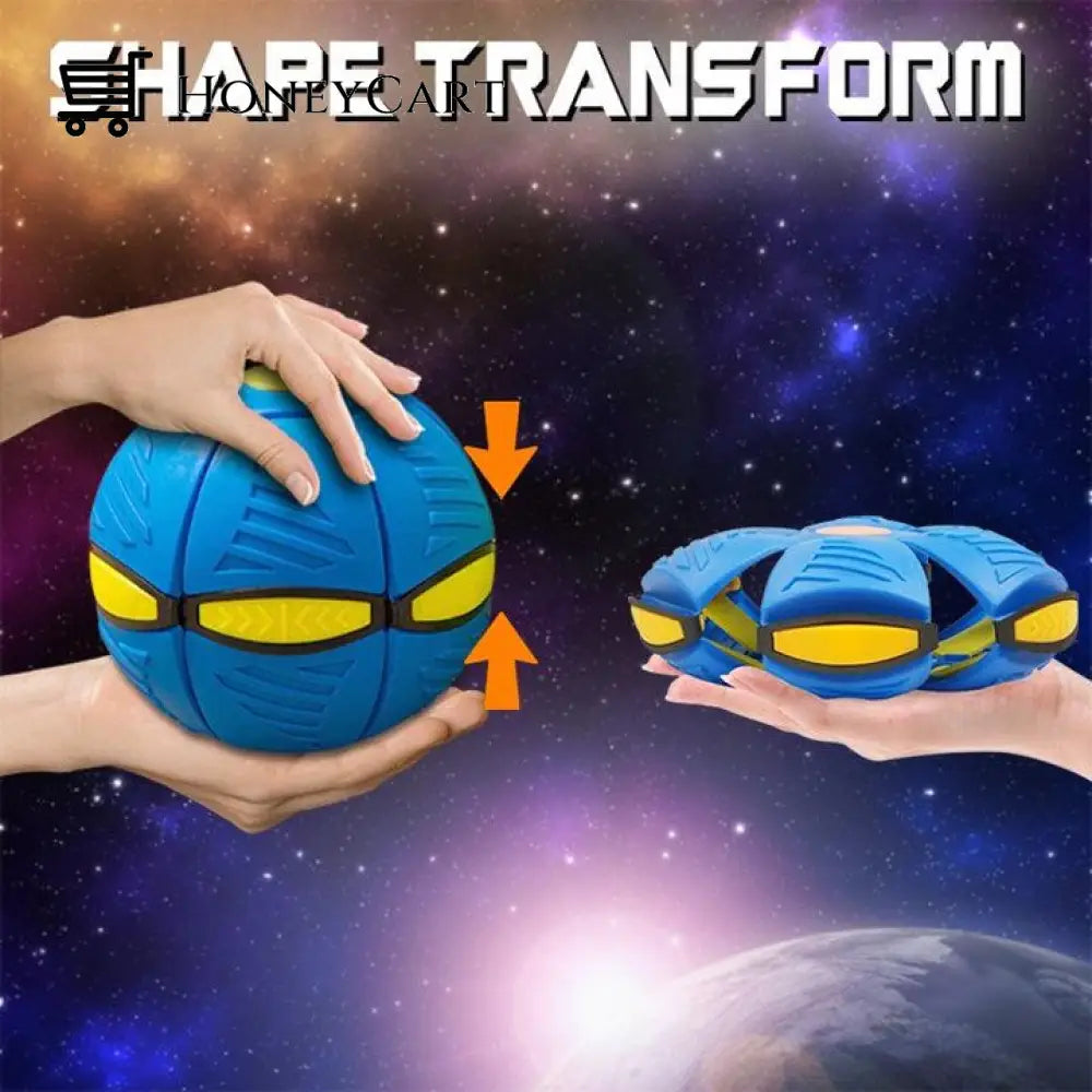 Portable Creative Magic Light Flying Saucer Ufo Ball For Kids Blue / Buy 1