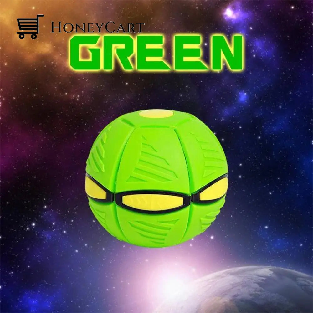 Portable Creative Magic Light Flying Saucer Ufo Ball For Kids Green / Buy 1