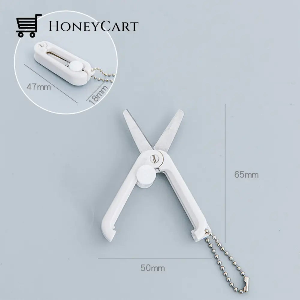 Portable Folding Scissors Plastic