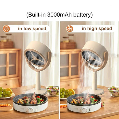 Portable Kitchen Range Hood - Adjustable Angle Portable Cooker Hood for Home, Kitchen, Camping, BBQ, and Hot Pot