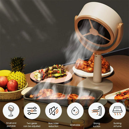 Portable Kitchen Range Hood - Adjustable Angle Portable Cooker Hood for Home, Kitchen, Camping, BBQ, and Hot Pot