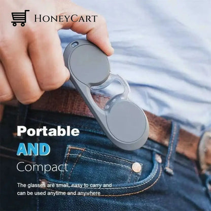 Portable Mini Nose Clip Reading Glasses