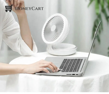 Portable Wireless Foldable Fan Night Lamp Fans
