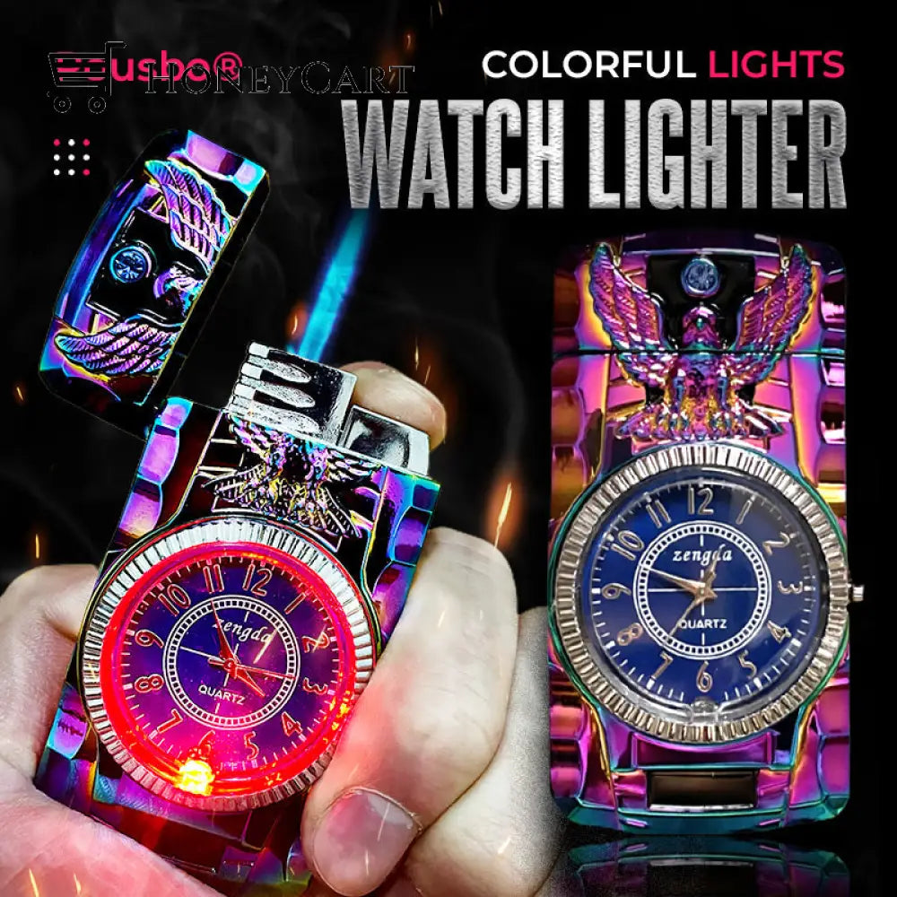Pousbo® Colorful Lights Watch Lighter50% Off Kitchen & Accessories
