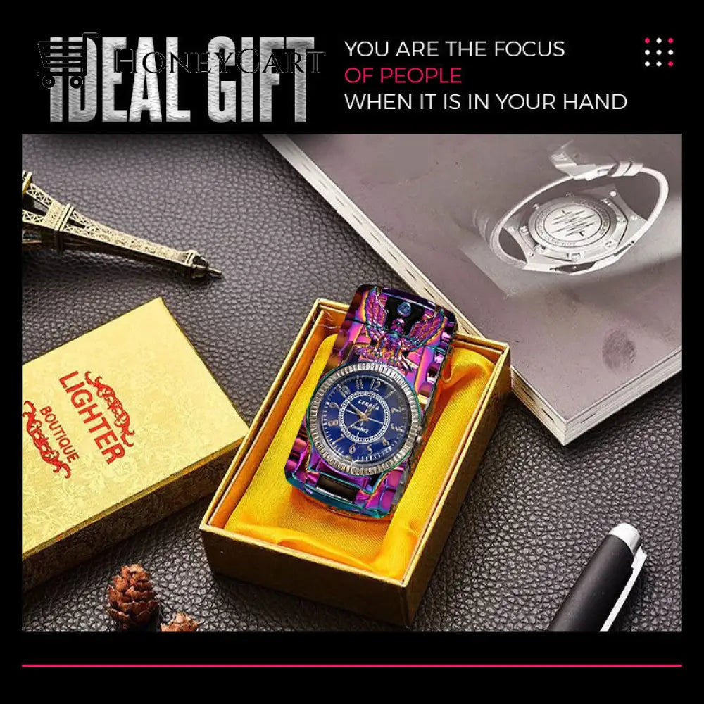 Pousbo® Colorful Lights Watch Lighter50% Off Kitchen & Accessories
