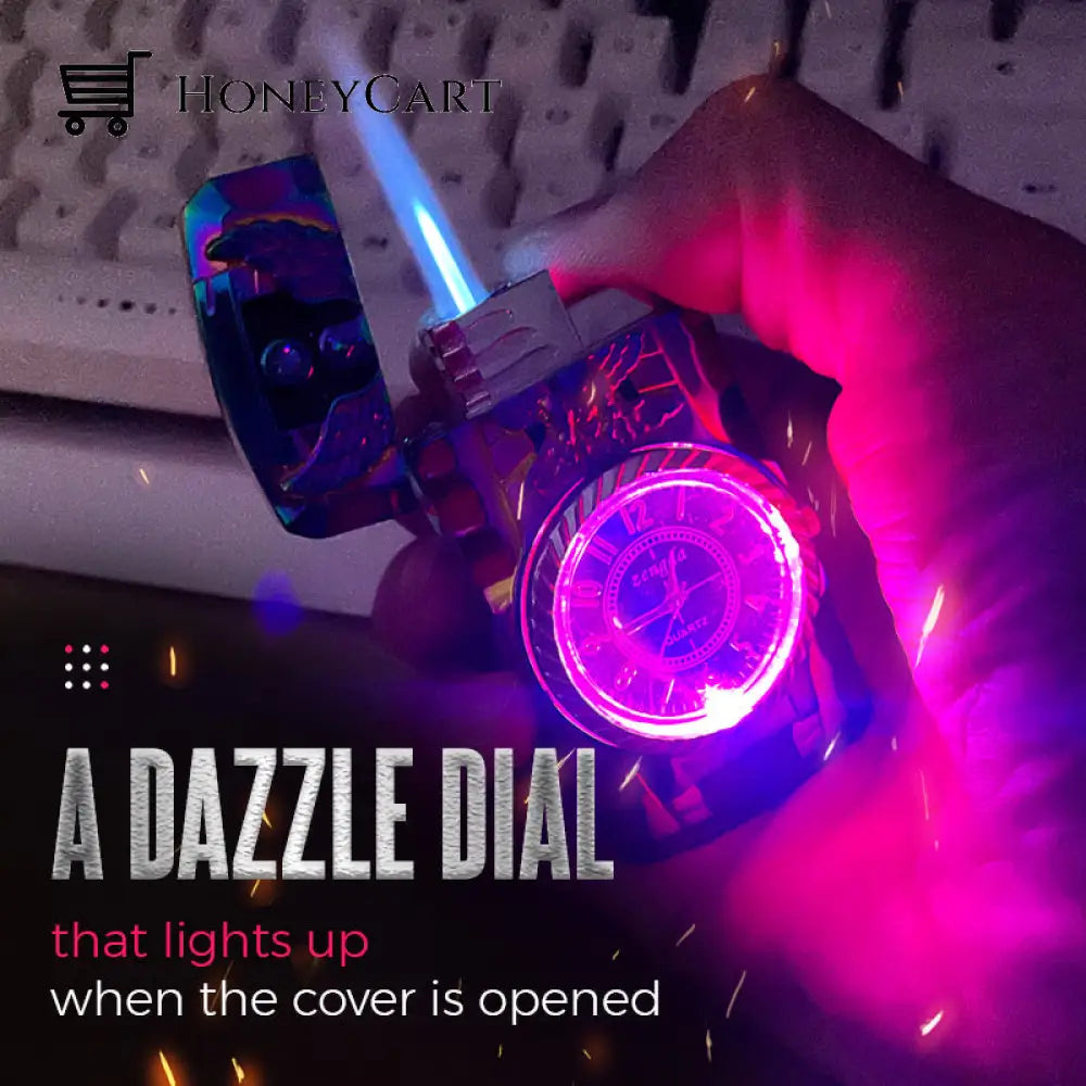 Pousbo® Colorful Lights Watch Lighter50% Off Kitchen & Accessories