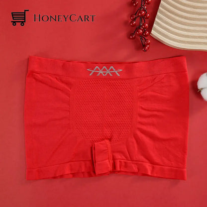 Pousbo® Elastic Breathable Panties Sweat Absorbers Red / Normal (For Weight 40 - 75 Kg) 2Pcs In 1