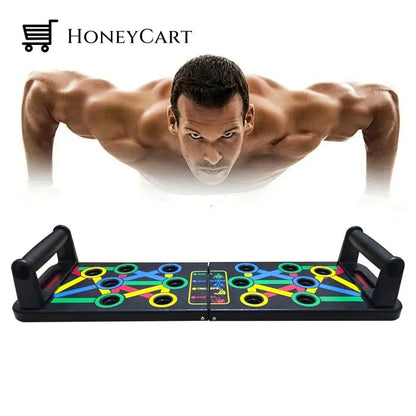 Power Press Push Up - Complete Training System Original ~ Color-Coded Wide Board