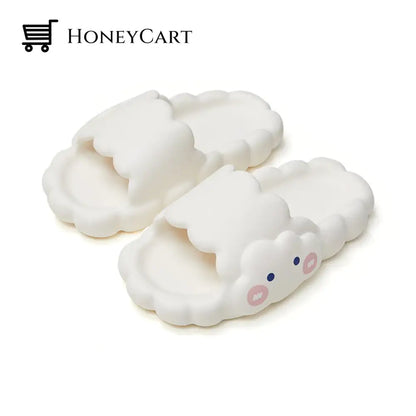 Premium Cloud Smiley Slides Cream Smile / Uk 3 | Us 5 Eu 36