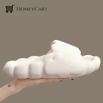 Premium Cloud Smiley Slides Cream / Uk 3 | Us 5 Eu 36