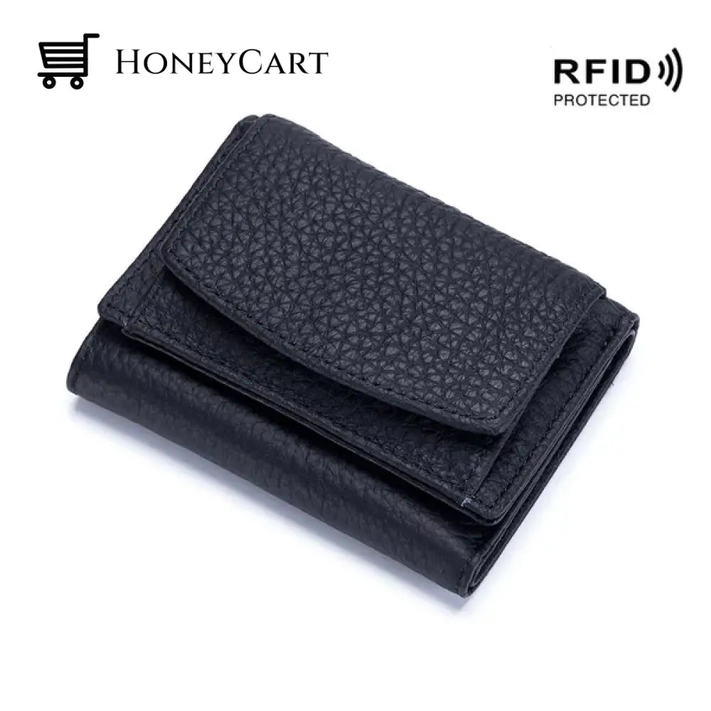 Premium Leather Wallet For Women Black Tool