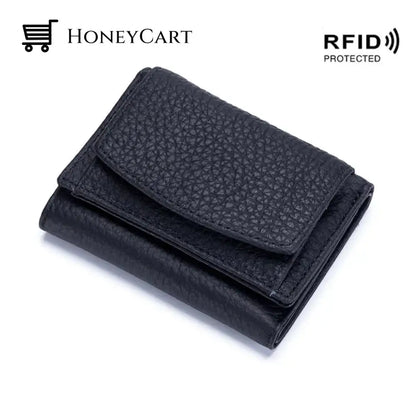 Premium Leather Wallet For Women Black Tool