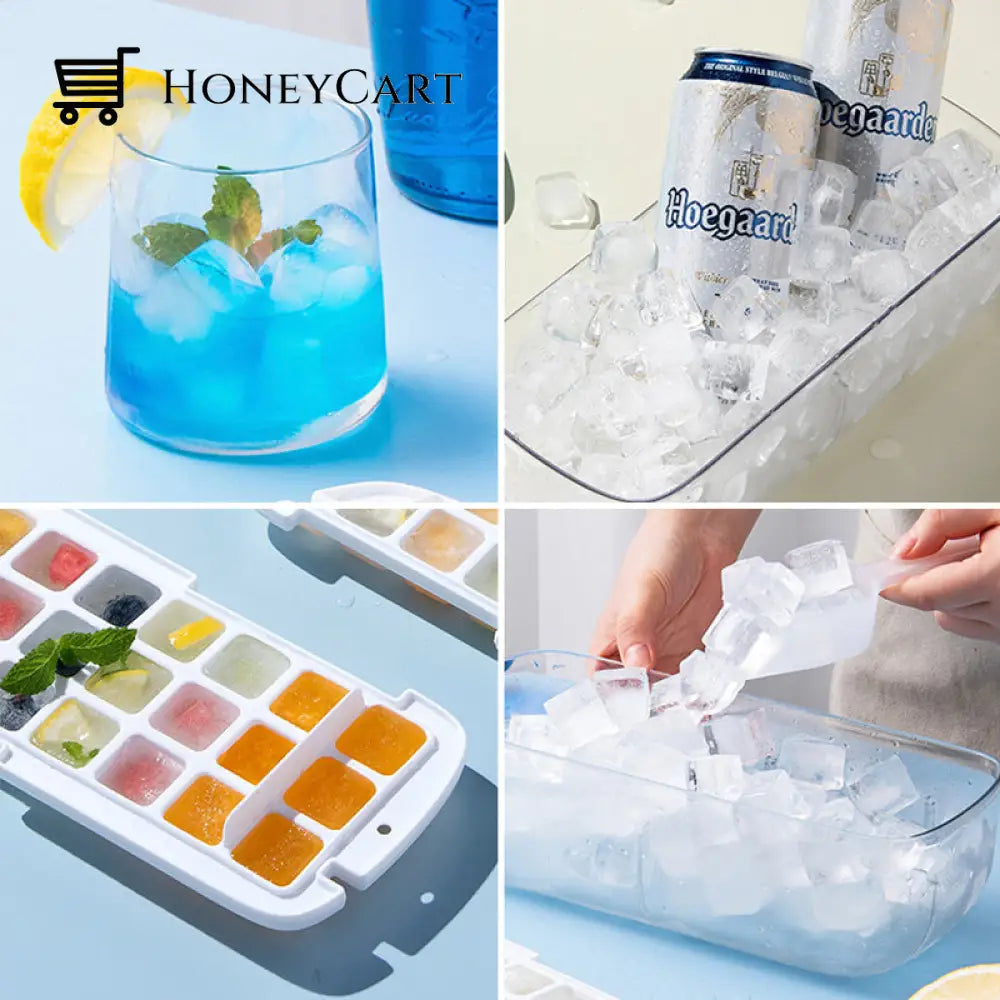 Press Type Ice Cube Maker