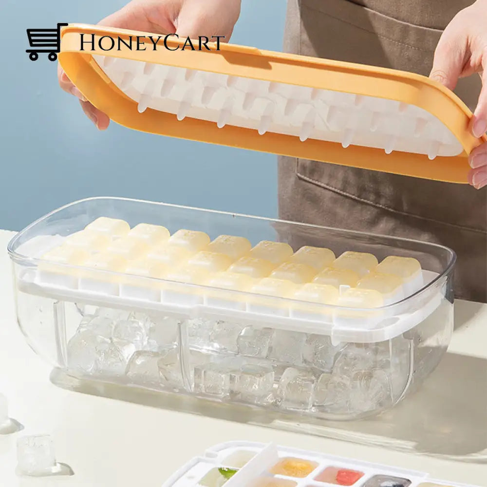 Press Type Ice Cube Maker