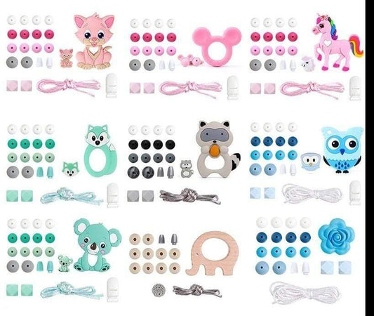 Silicone Teether Beads Set