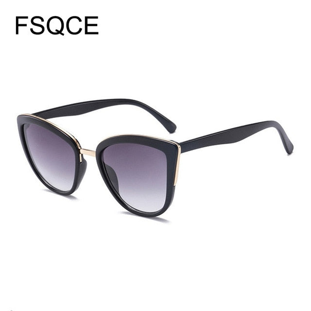 Luxury Cat Eye Sunglasses Women Luxury Brand Designer Vintage Gradient Glasses Retro Cat eye Sun glasses Female Eyewear UV400