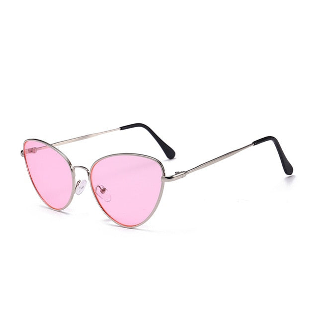 Small Vintage Cat Eye Sunglasses Women Vintage Red Black Sun Glasses Female Ladies Cateyes Sunglass 2018 Retro Glasses