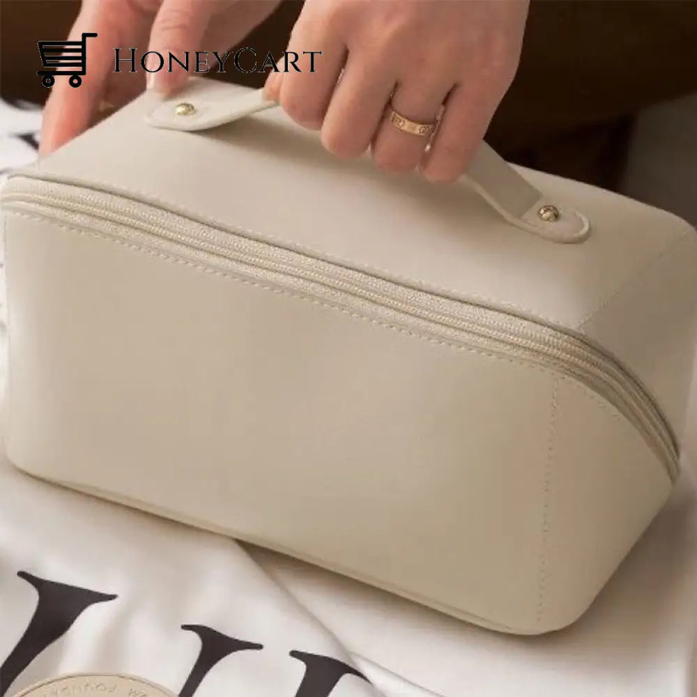Pu Portable Travel Cosmetic Storage Bag