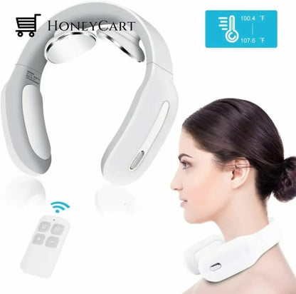 Pulse & Heat Intelligent Neck Massager Smart | Best Heated Vibration And Therapy Relax Stiffness