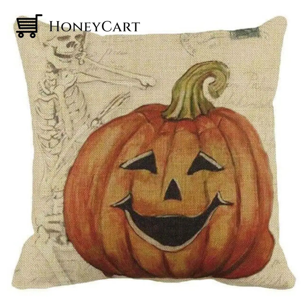 Pumpkin Scary Halloween Pillow Cases 450Mm*450Mm / A