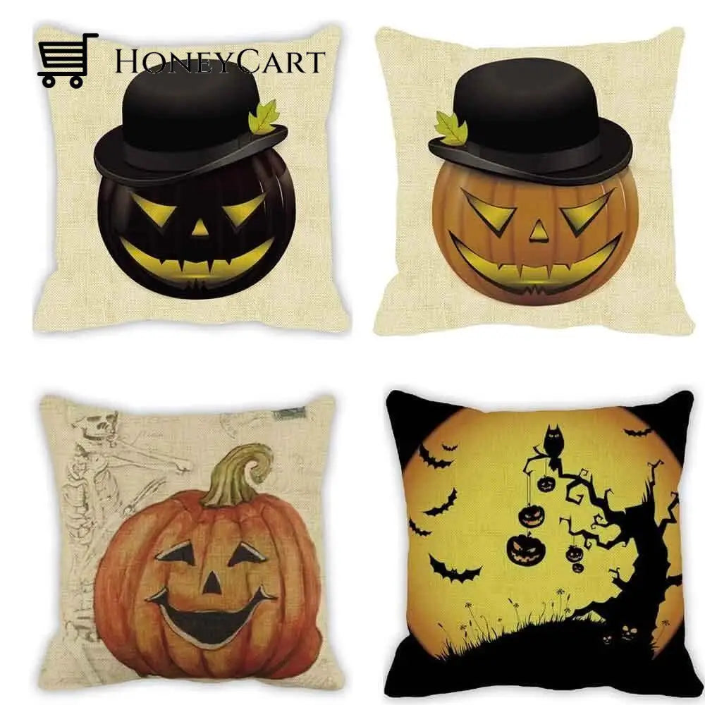 Pumpkin Scary Halloween Pillow Cases