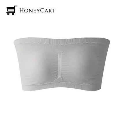 Pure Comfort Wireless Strapless Bra Gray / S Underwear