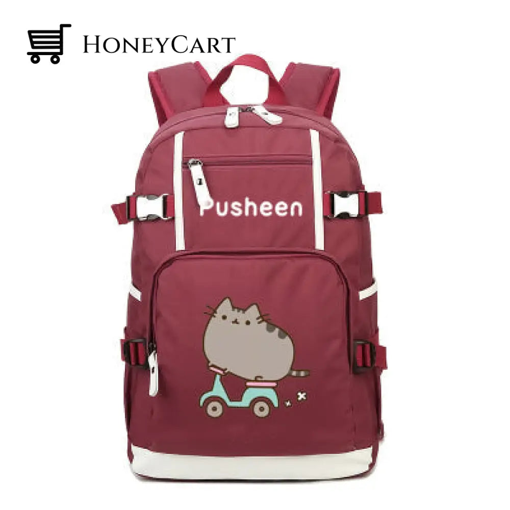Pusheen The Cat Printing School Backpack Style 10 Backpacks