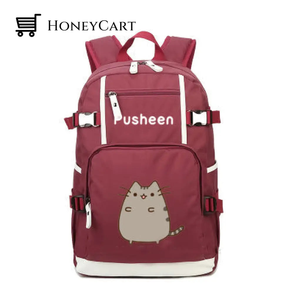 Pusheen The Cat Printing School Backpack Style 11 Backpacks