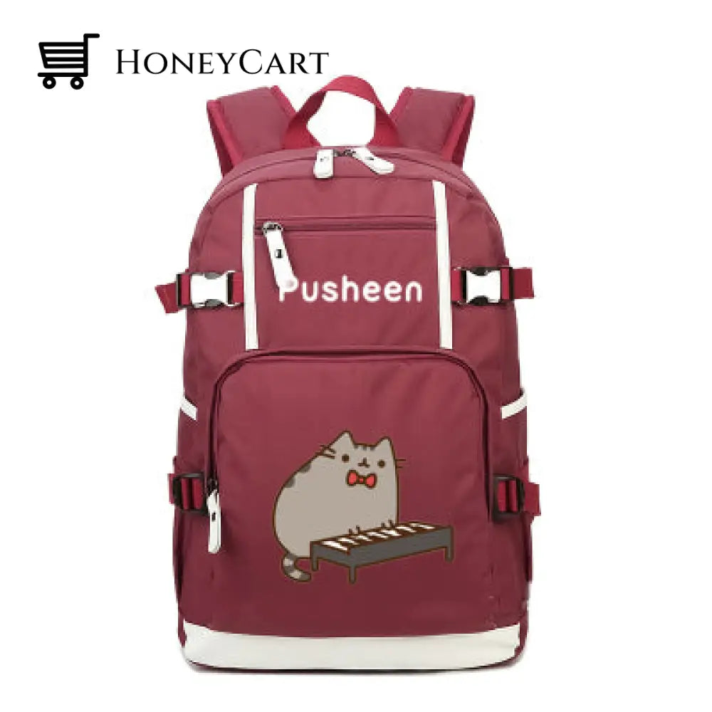 Pusheen The Cat Printing School Backpack Style 12 Backpacks
