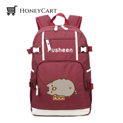 Pusheen The Cat Printing School Backpack Style 14 Backpacks