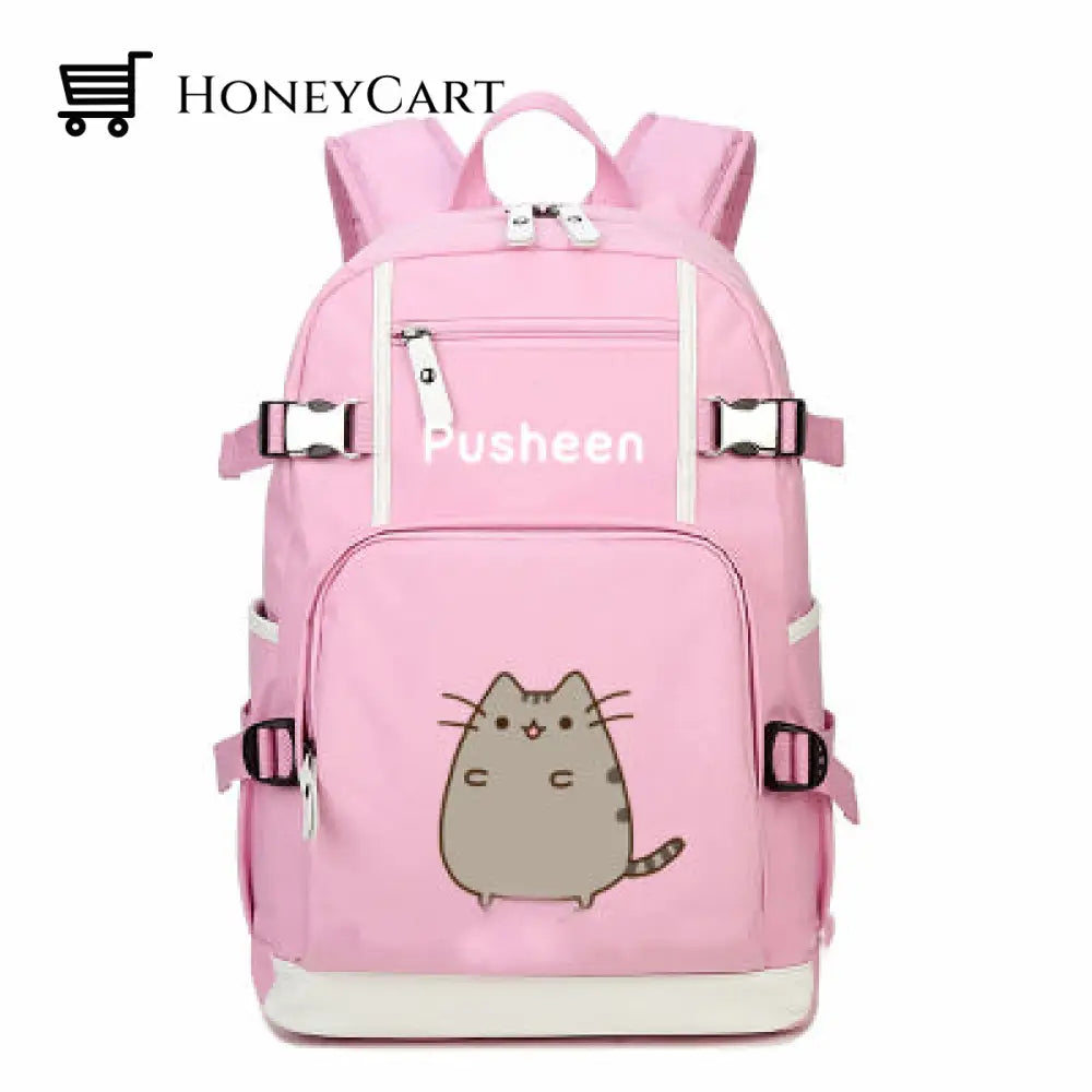 Pusheen The Cat Printing School Backpack Style 18 Backpacks