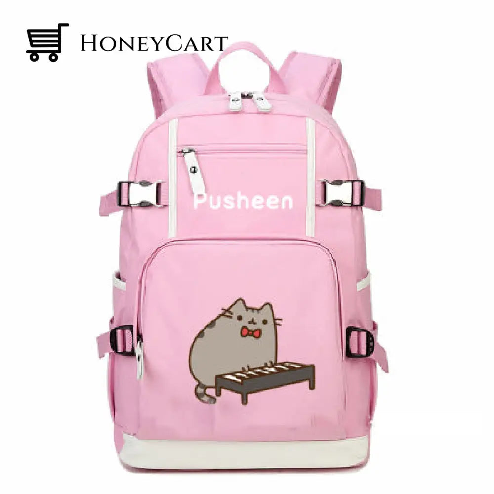 Pusheen The Cat Printing School Backpack Style 19 Backpacks