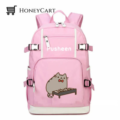 Pusheen The Cat Printing School Backpack Style 19 Backpacks