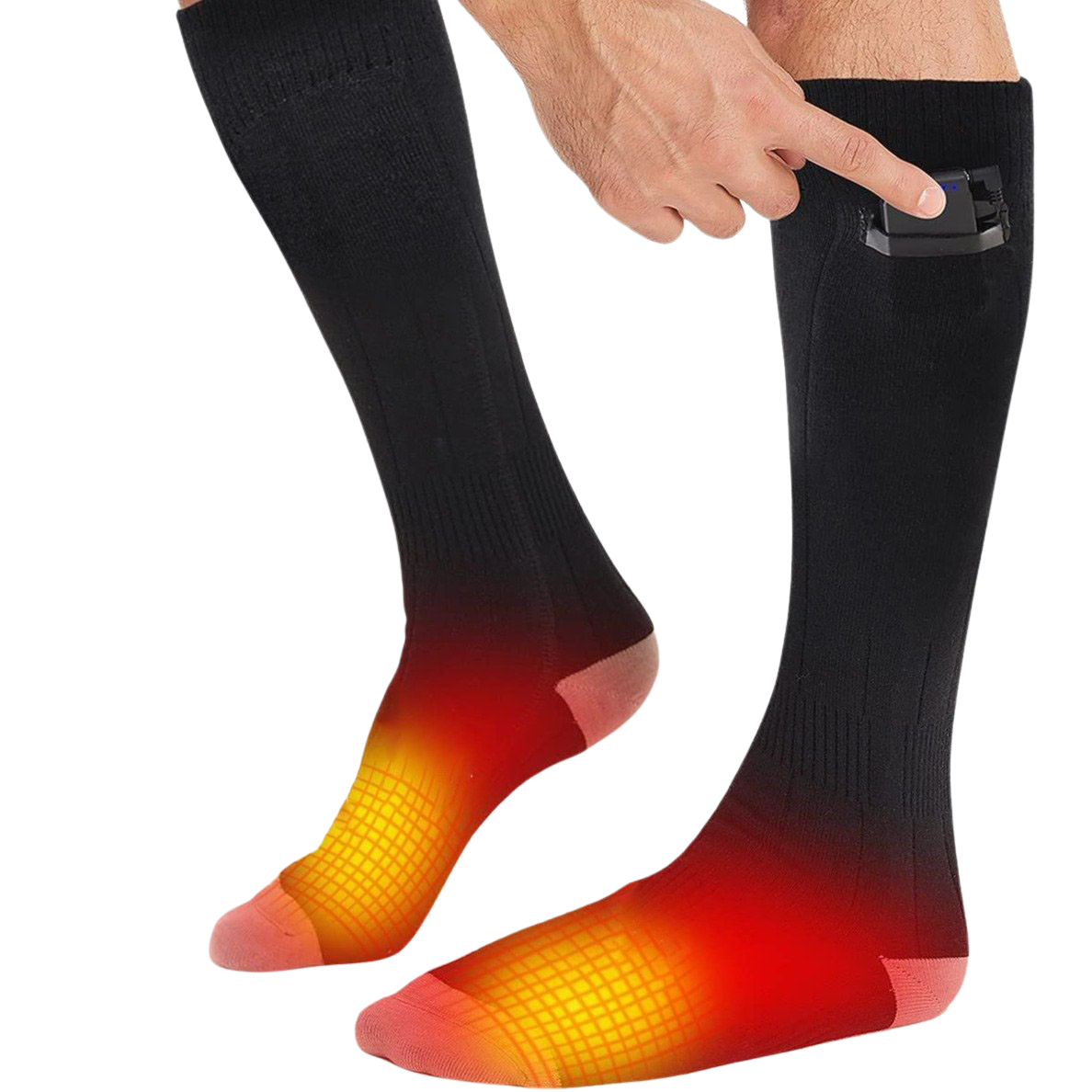 Rechargeable Heated Socks | 5000mAH Battery, Up to 8 Hours of Warmth & Fits US Sizes 5-14 for Men and Women