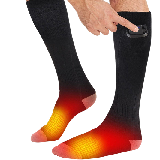 Rechargeable Heated Socks | 5000mAH Battery, Up to 8 Hours of Warmth & Fits US Sizes 5-14 for Men and Women