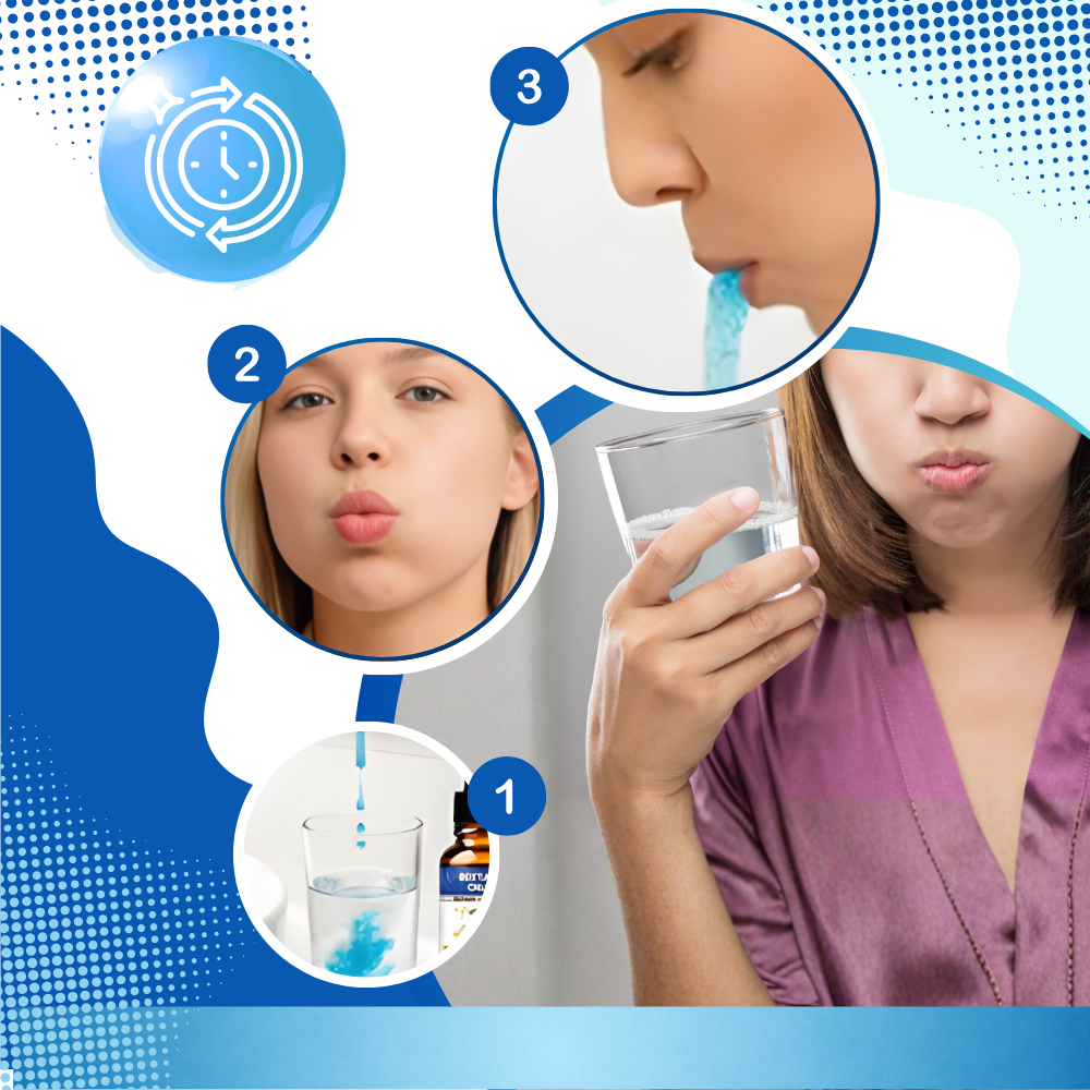 Refreshing White Dental Drops Mouthwash