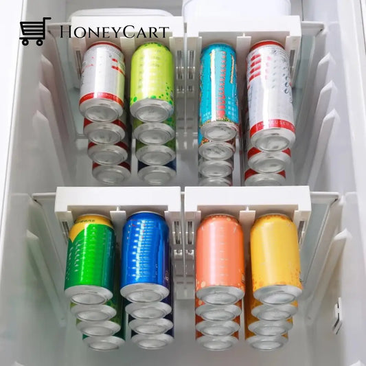 Refrigerator Beverage Organizer Slide Rack Kitchen Organizers