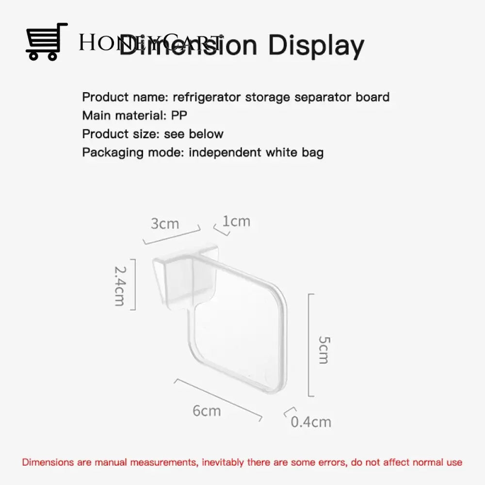 Refrigerator Storage Divider Board Kitchen Organizers