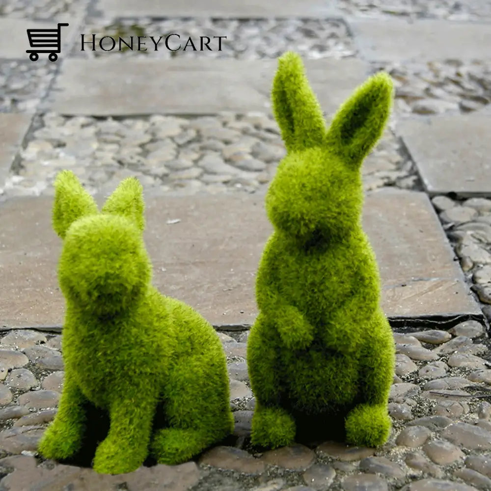 Resin Bunny - Garden Ornament A Set(Standing+Sitting)-Save $10 / Small