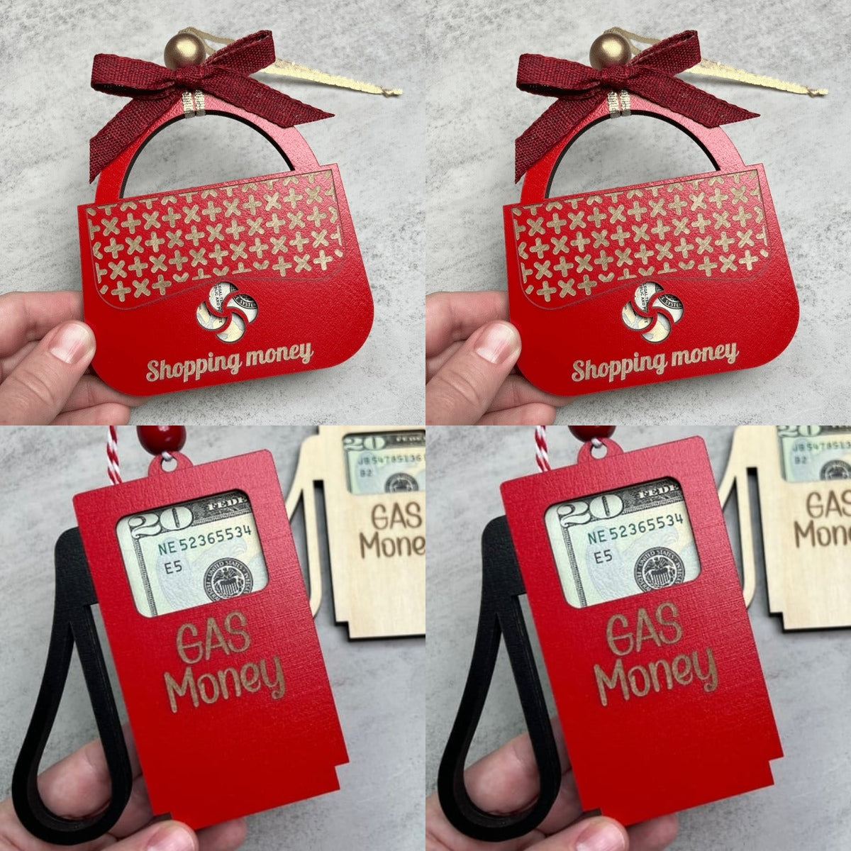 🎅2024 CHRISTMAS GIFT--💸Gas (Shopping)Money Ornament🎁