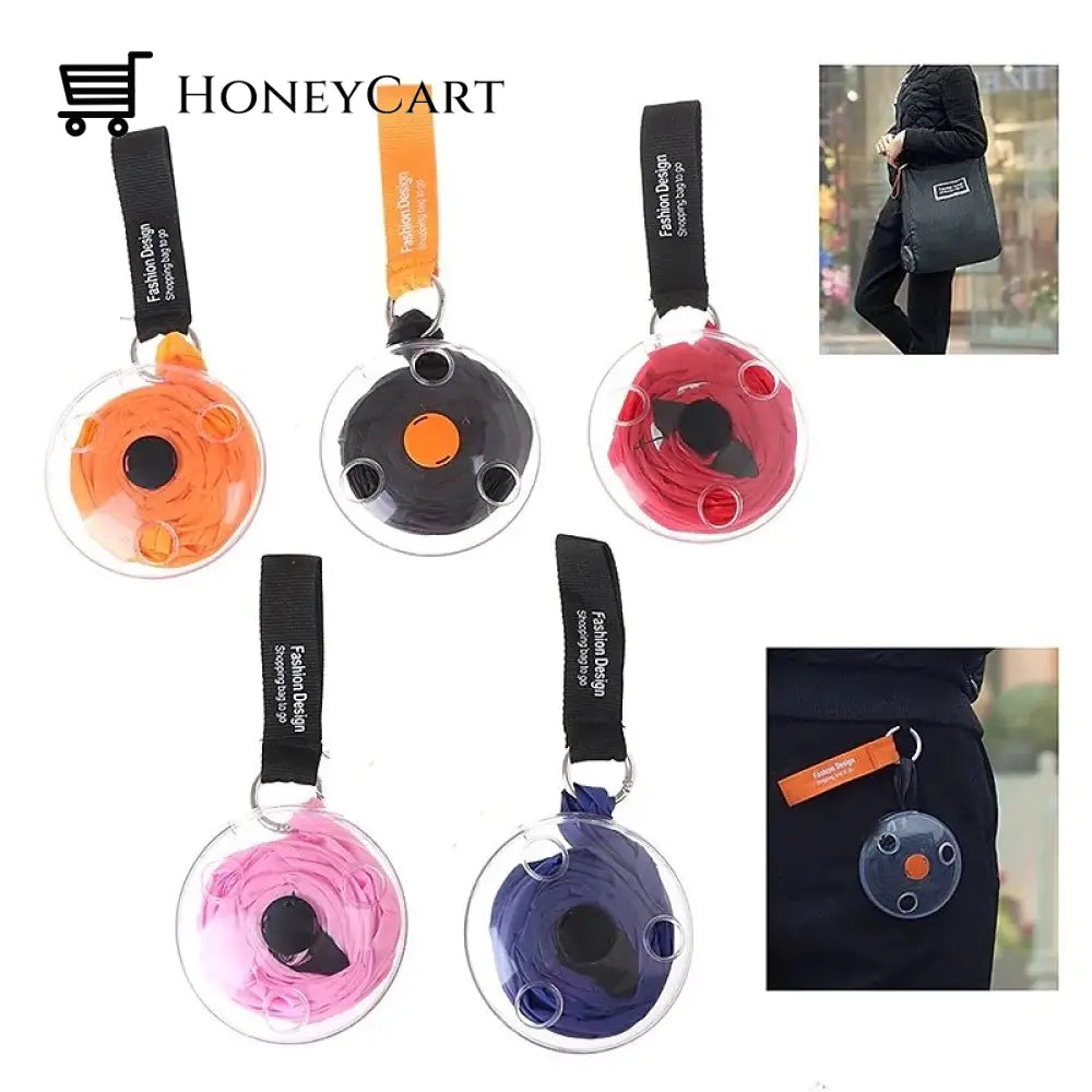 Retractable Storage Bag - Keychain Multifunctional Shopping Home And Kitchen