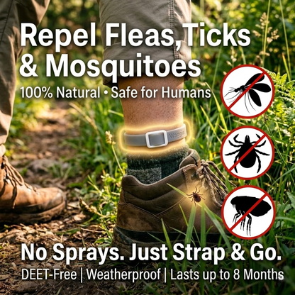 Waggie™ - Natural Anti-Flea, Tick, & Mosquito Collar (Human-Grade 8+ Months Protection)