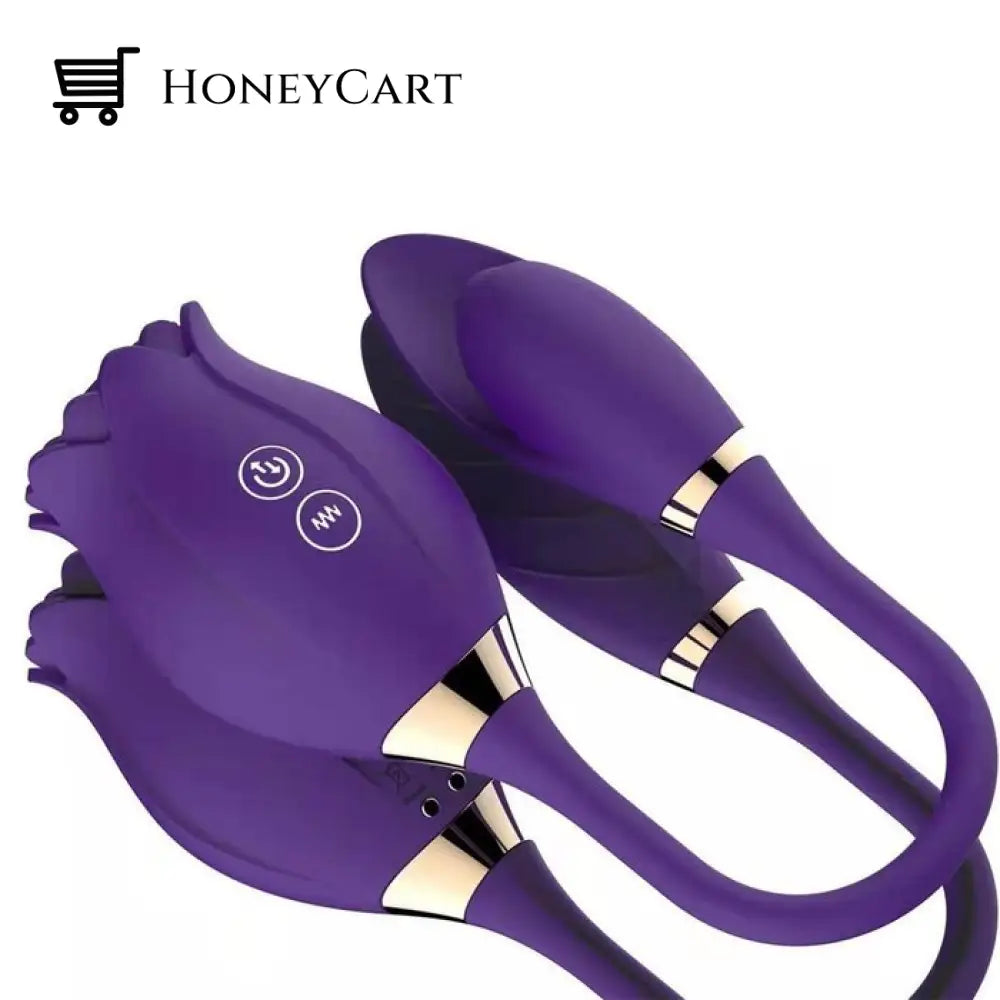 Rose Toy Massage Waterproof Purple