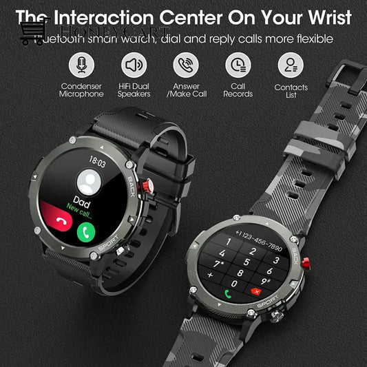 Rugged Military Smartwatch Gvaxis Watch