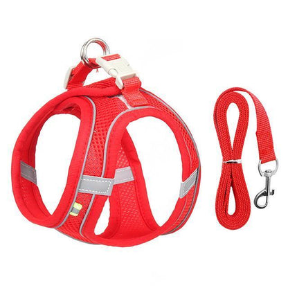 Adjustable Harness and Leash Set for Small Dogs and Cats