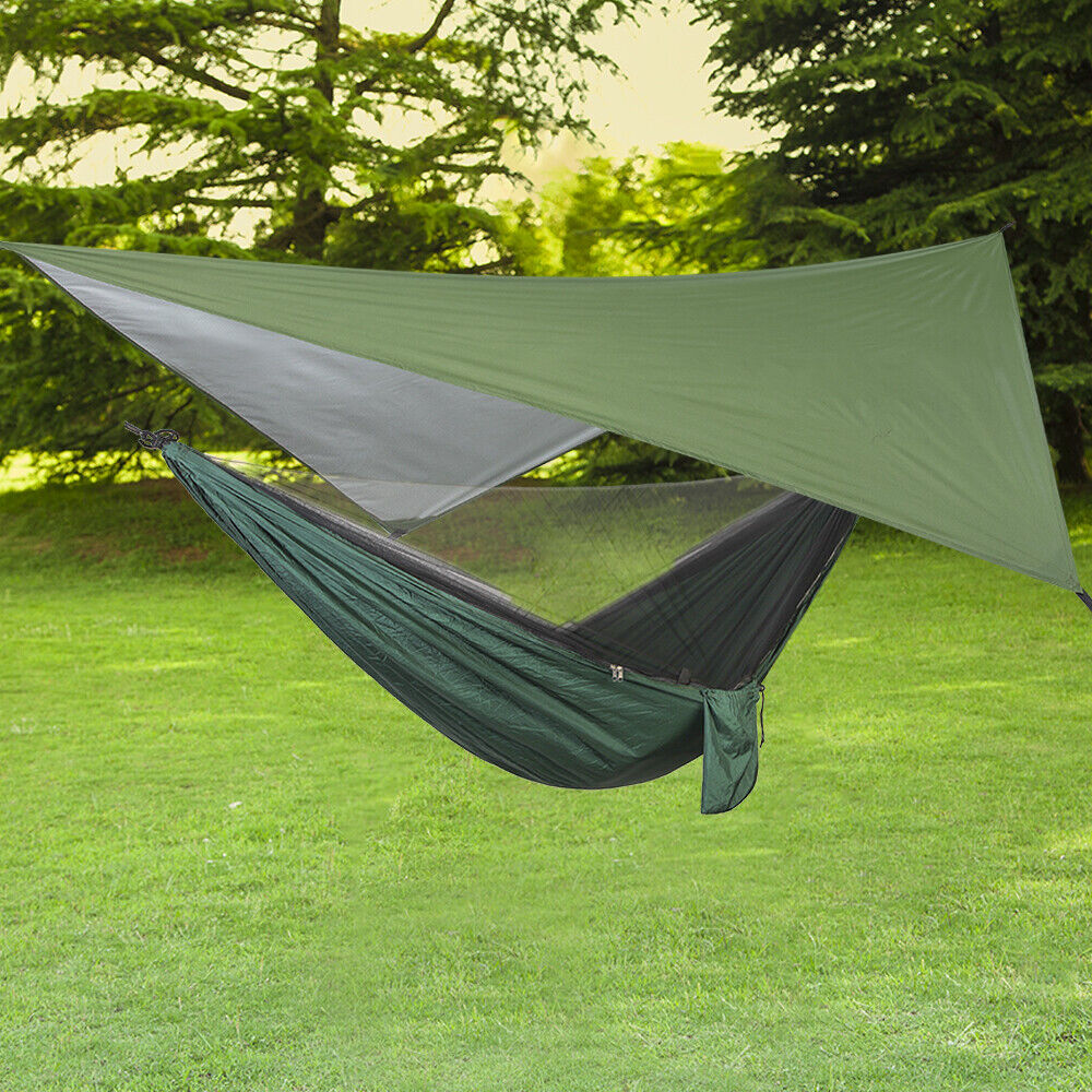 Portable Two Person Outdoor Traveler Camping Hammock Tent With Canopy