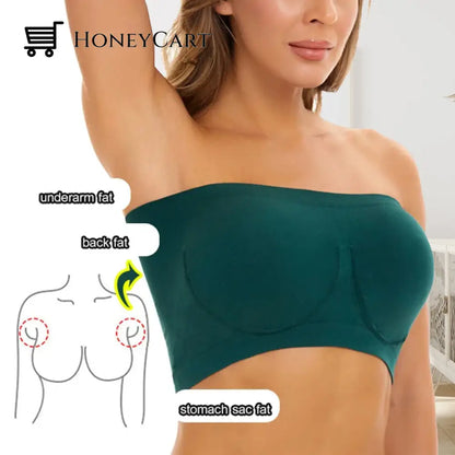 Seamless Imitation Steel Ring Strapless Tube Top Clothing