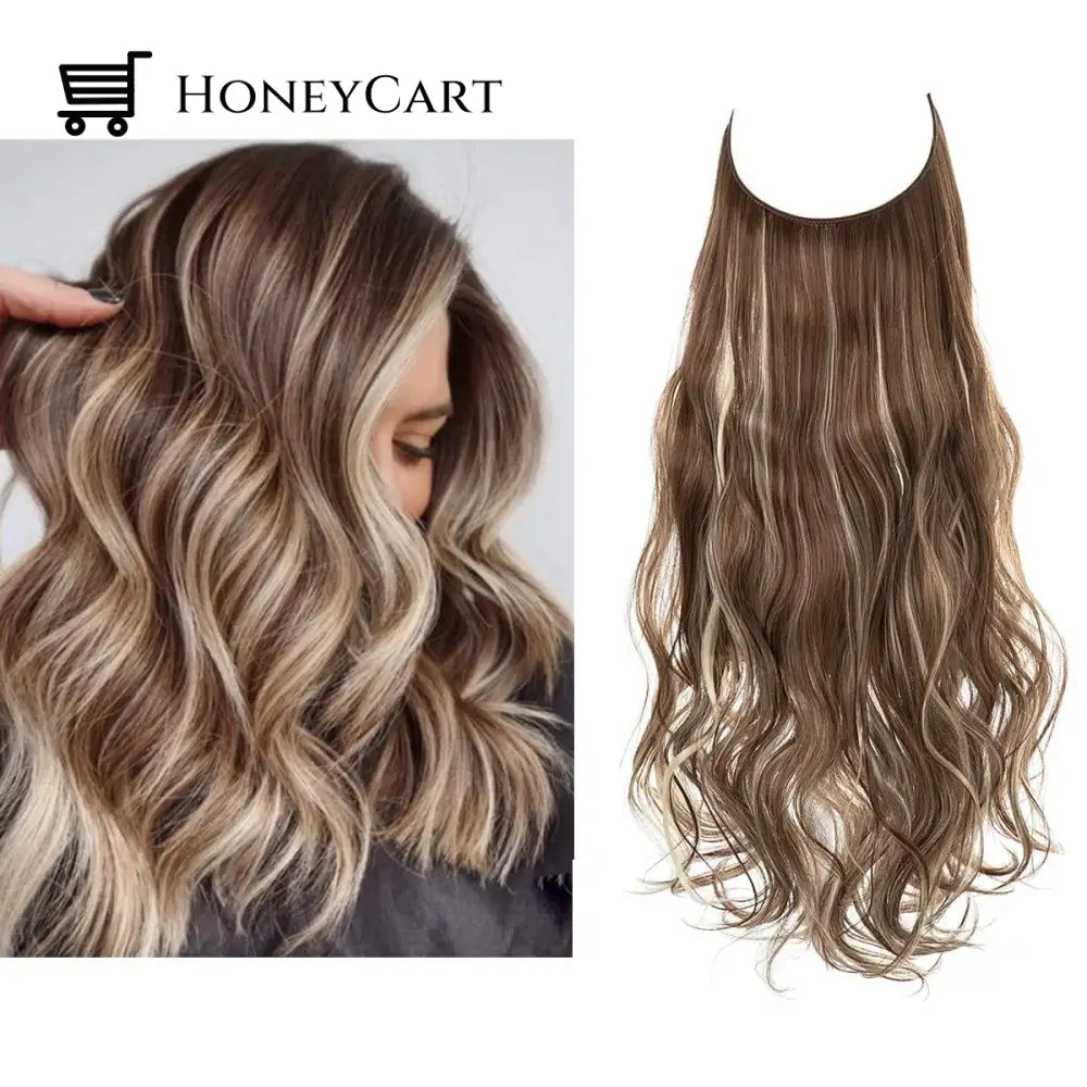 Secret Hair Invisible Halo Extensions Brown Beach Blonde / 14 Inches | 70 Grams